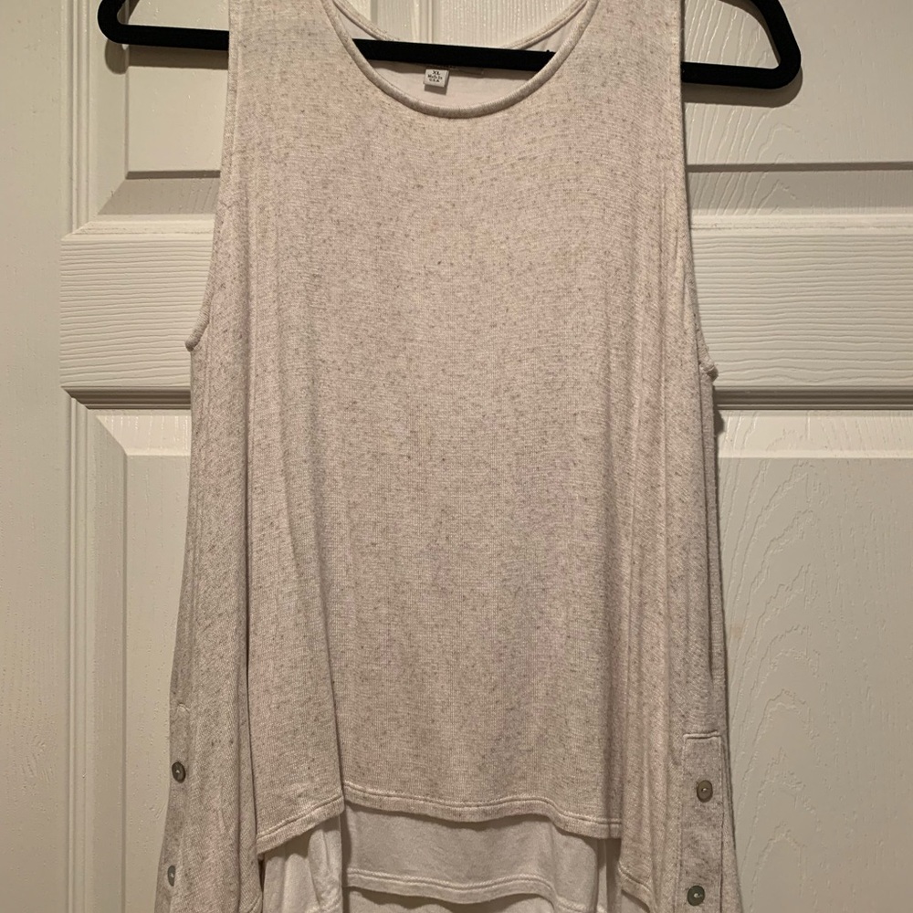 Ladies Cream Tank